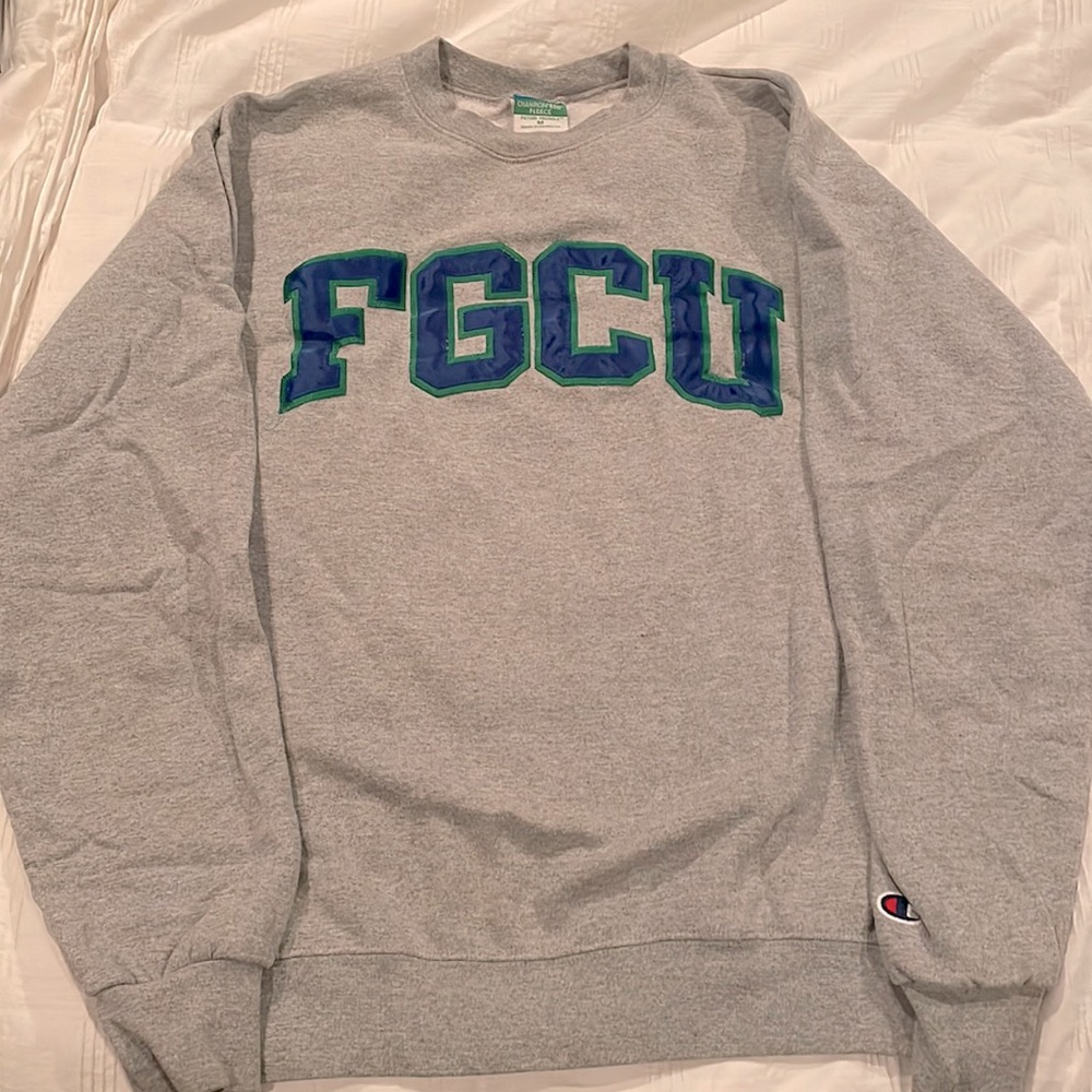 FGCU Florida Gulf Coast University NCAA Embroidered Crew Neck